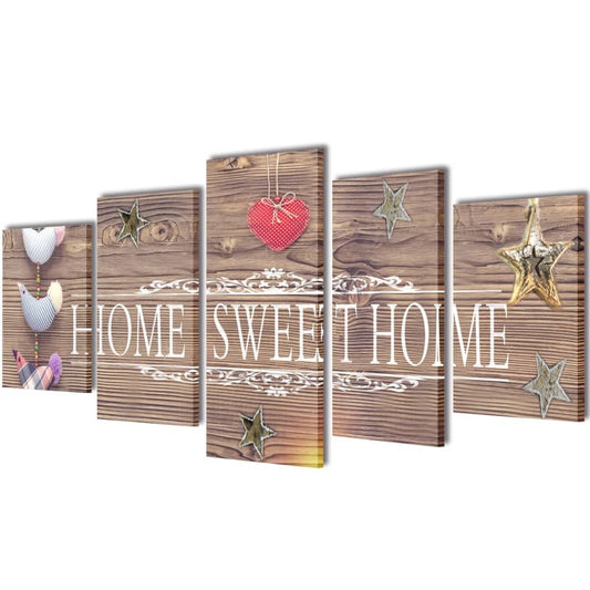 Políptico, design Home Sweet Home 200 x 100 cm
