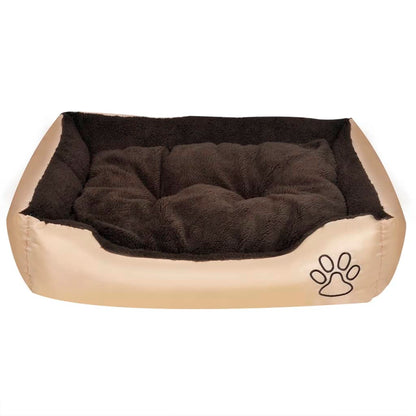 Cama para cães quente com almofadão acolchoado M