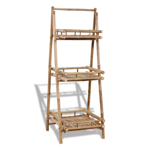 Floreira c/ 3 prateleiras bambu