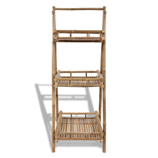 Floreira c/ 3 prateleiras bambu