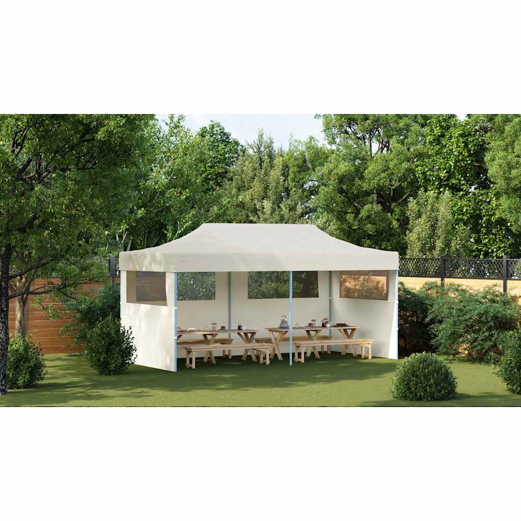 Tenda para festas pop-up dobrável 3 x 6 m creme