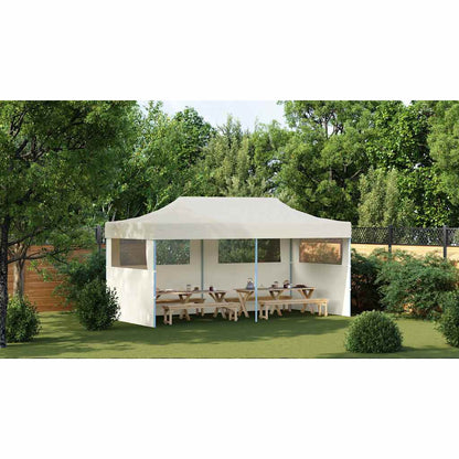 Tenda para festas pop-up dobrável 3 x 6 m creme