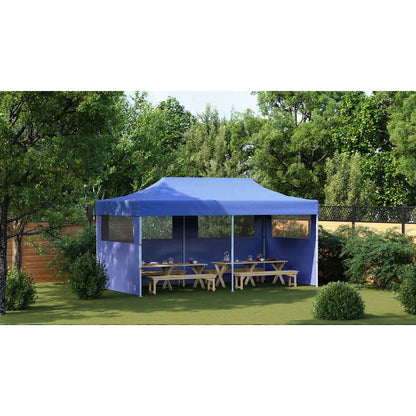 Tenda pop-up dobrável 3 x 6 m azul