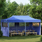 Tenda pop-up dobrável 3 x 6 m azul