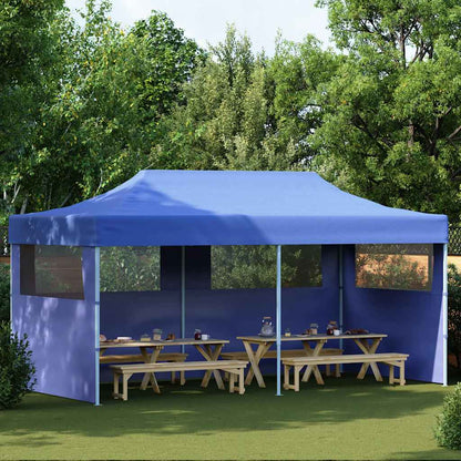 Tenda pop-up dobrável 3 x 6 m azul