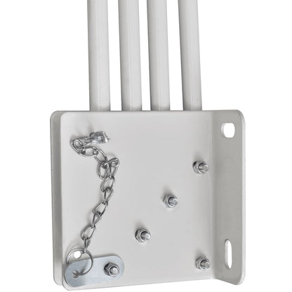 Toldo lateral dobrável para varanda 160x240 cm cinzento