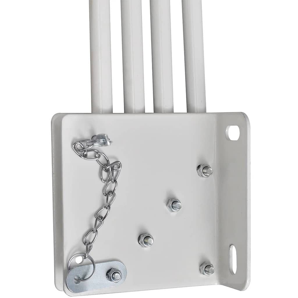 Toldo lateral dobrável para varanda 140x140 cm cinzento