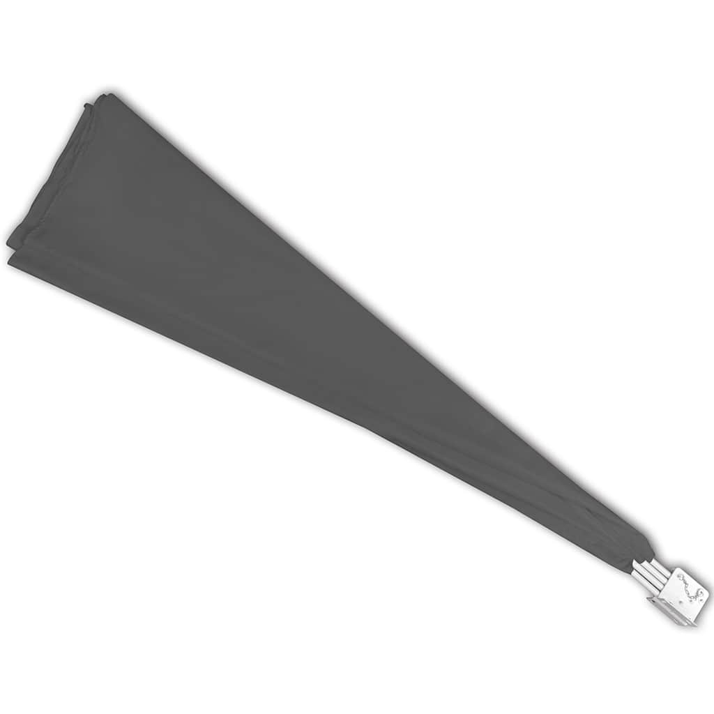 Toldo lateral dobrável para varanda 140x140 cm cinzento