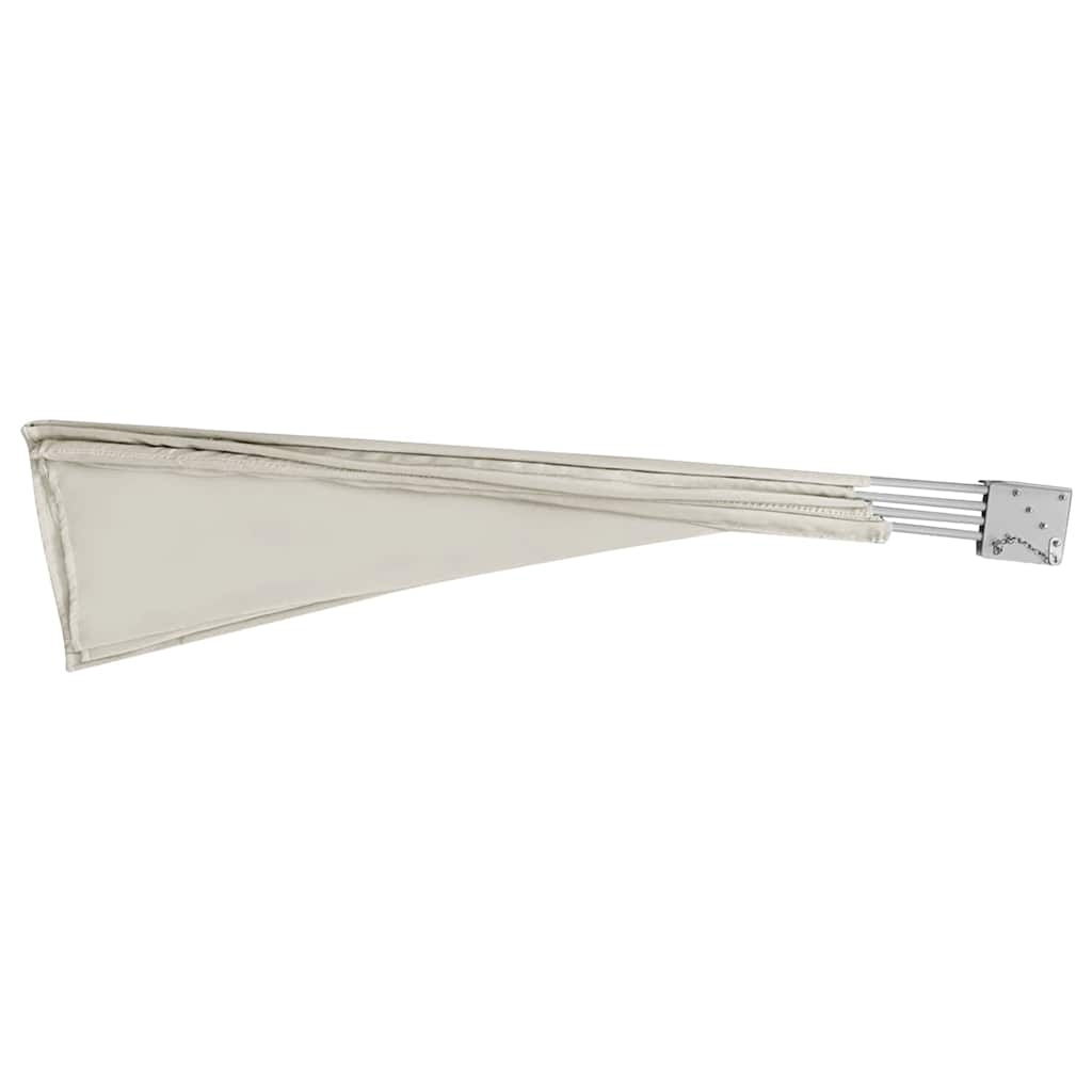 Toldo lateral dobrável para varanda 210x210 cm creme