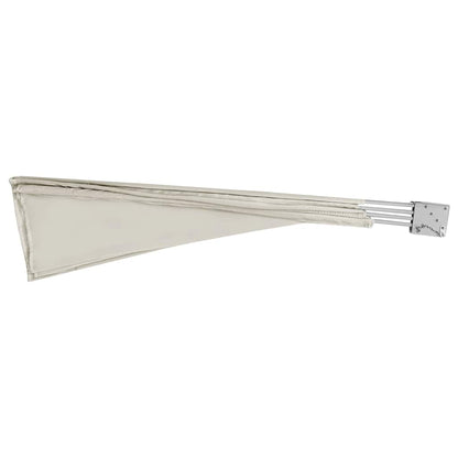 Toldo lateral dobrável para varanda 210x210 cm creme