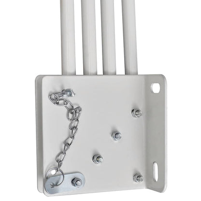 Toldo lateral dobrável para varanda 210x210 cm creme