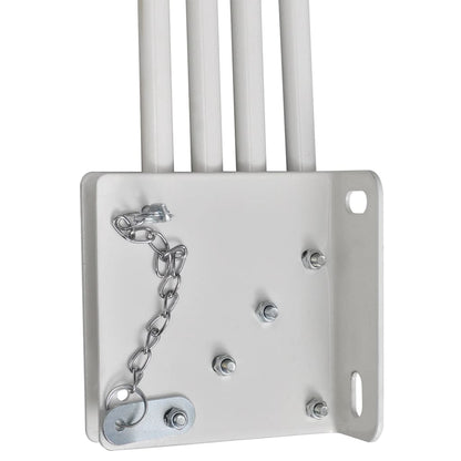 Toldo lateral dobrável para varanda 160x240 cm creme