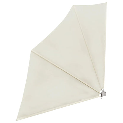 Toldo lateral dobrável para varanda 140x140 cm creme