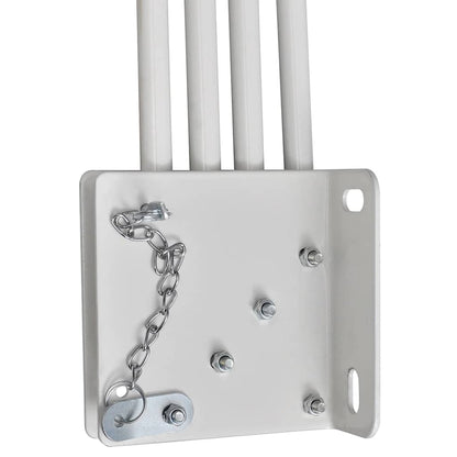 Toldo lateral dobrável para varanda 140x140 cm creme