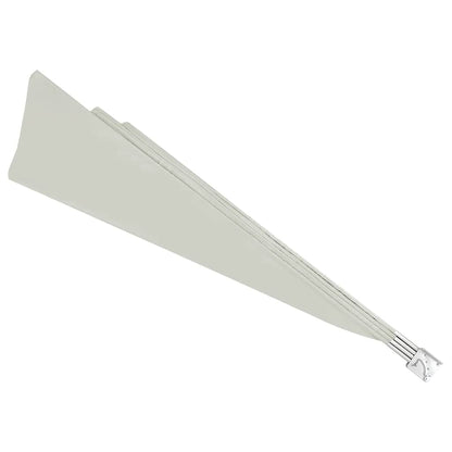Toldo lateral dobrável para varanda 140x140 cm creme