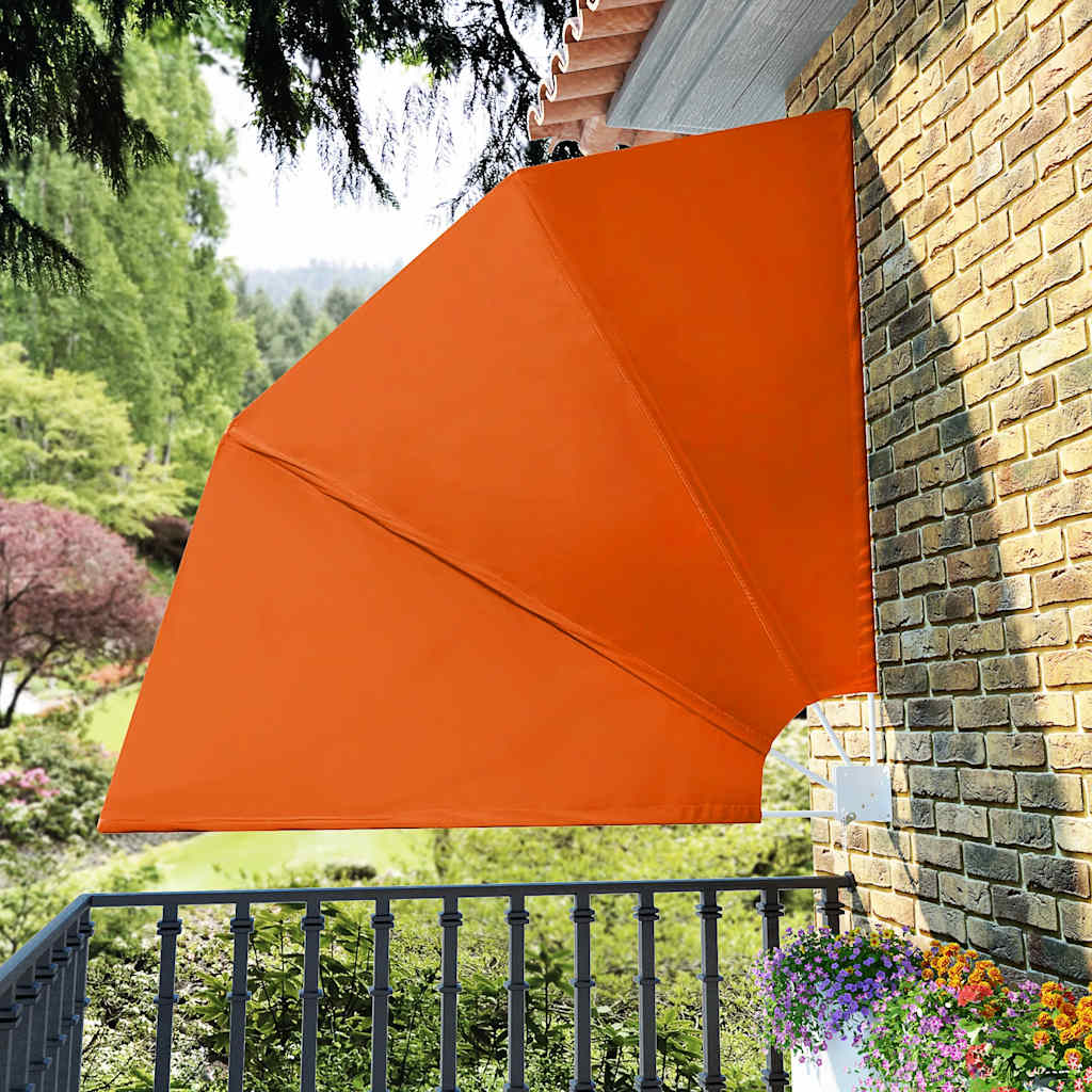 Toldo lateral dobrável para varanda 210x210 cm terracota