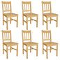 Cadeiras de jantar 6 pcs madeira de pinho