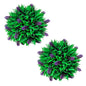 Conjunto de 2 bolas de buxo artificiais com lavanda 28 cm