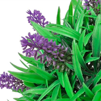 Conjunto de 2 bolas de buxo artificiais com lavanda 28 cm
