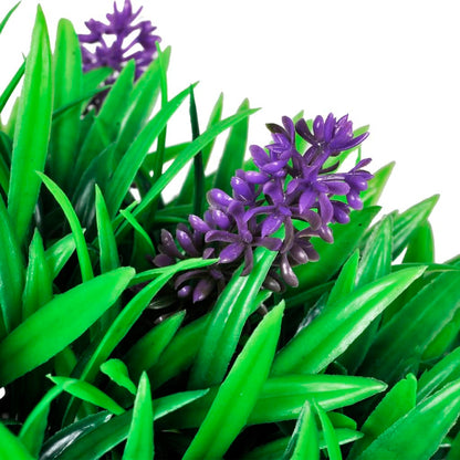 Conjunto de 2 bolas de buxo artificiais com lavanda 30 cm