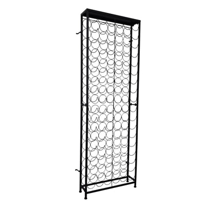 Suporte vertical para garrafas de vinho, metal por 108 garrafas