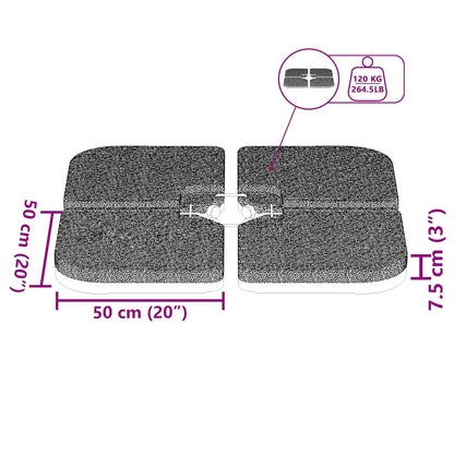 Base de guarda-sol portátil areia/água 60 L