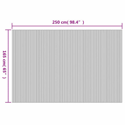 Biombo/divisória de sala 250x165 cm bambu natural