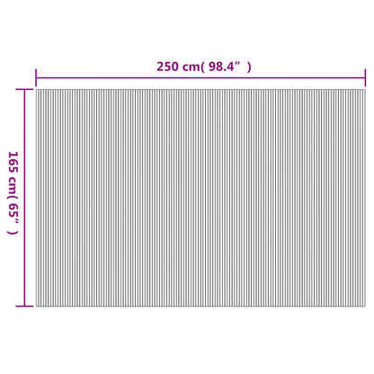 Biombo/divisória de sala 250x165 cm bambu branco
