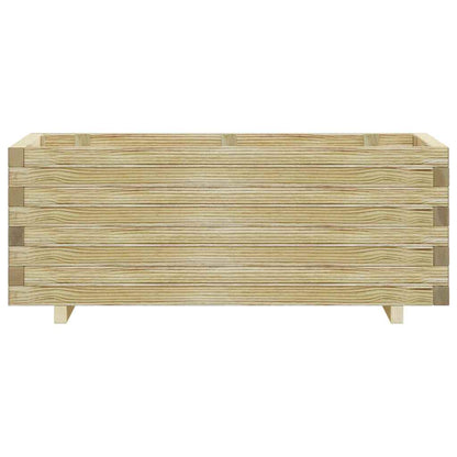 Vaso/floreira retangular 100x50x40 cm madeira