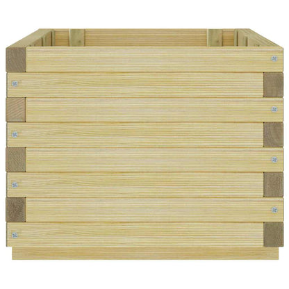 Vaso/floreira retangular 100x50x40 cm madeira