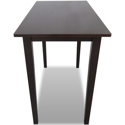 Mesa de bar em madeira castanha
