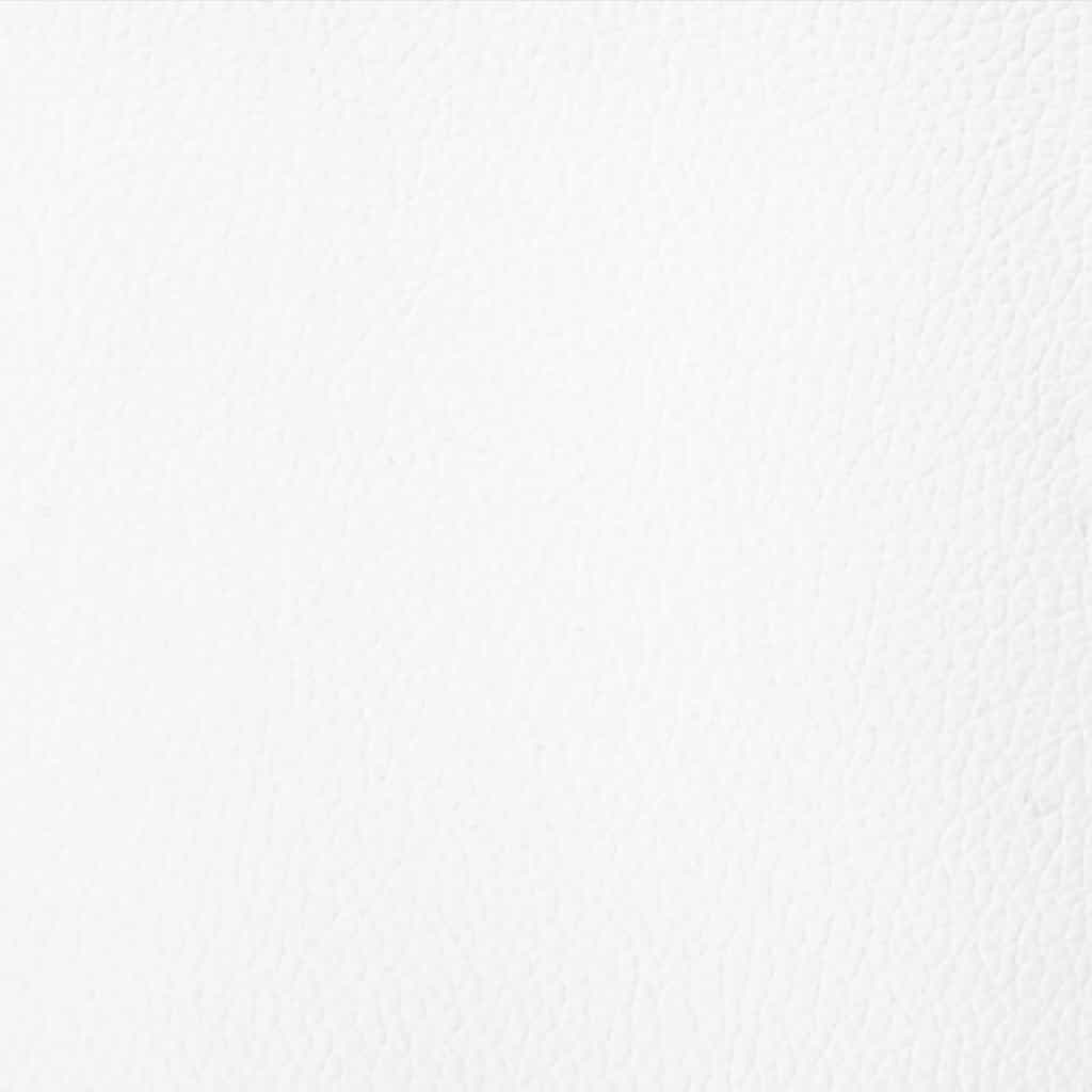 Sofá secional de 3 lugares couro artificial branco