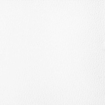 Sofá secional de 3 lugares couro artificial branco