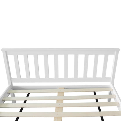 Cama com colchão 140x200 cm madeira de pinho maciça