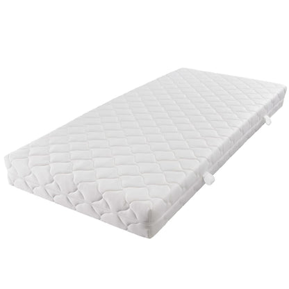Cama com colchão 140x200 cm madeira de pinho maciça