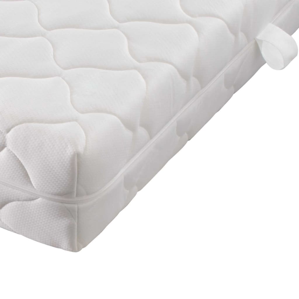 Cama com colchão 140x200 cm madeira de pinho maciça