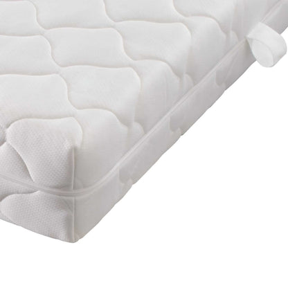 Cama com colchão 140x200 cm madeira de pinho maciça