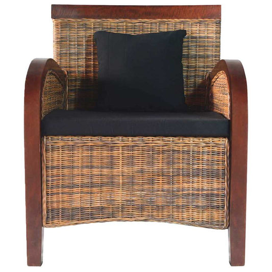 Poltrona vime tecido à mão