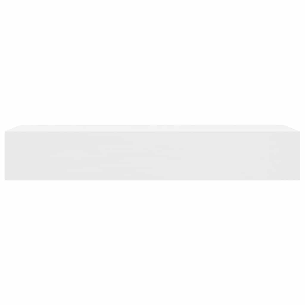 Prateleira de parede c/ 1 gaveta para livros/DVD MDF branco