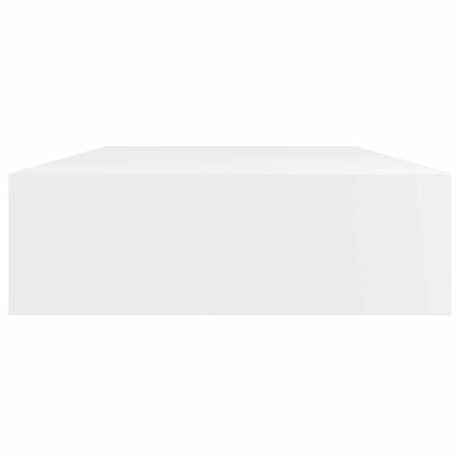 Prateleira de parede c/ 1 gaveta para livros/DVD MDF branco