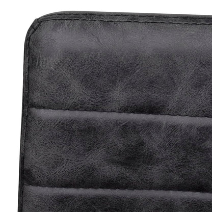 Cadeiras de jantar cantilever 2 pcs couro artificial preto