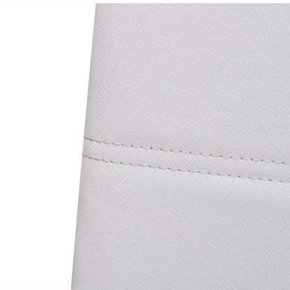 Cadeiras de jantar cantilever 2 pcs couro artificial branco