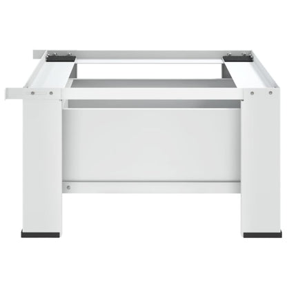 Suporte para máquina de lavar roupa com gaveta branco