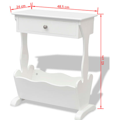 Armário revistas Melrose branco