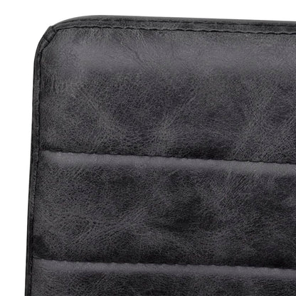 Cadeiras de jantar cantilever 6 pcs couro artificial preto