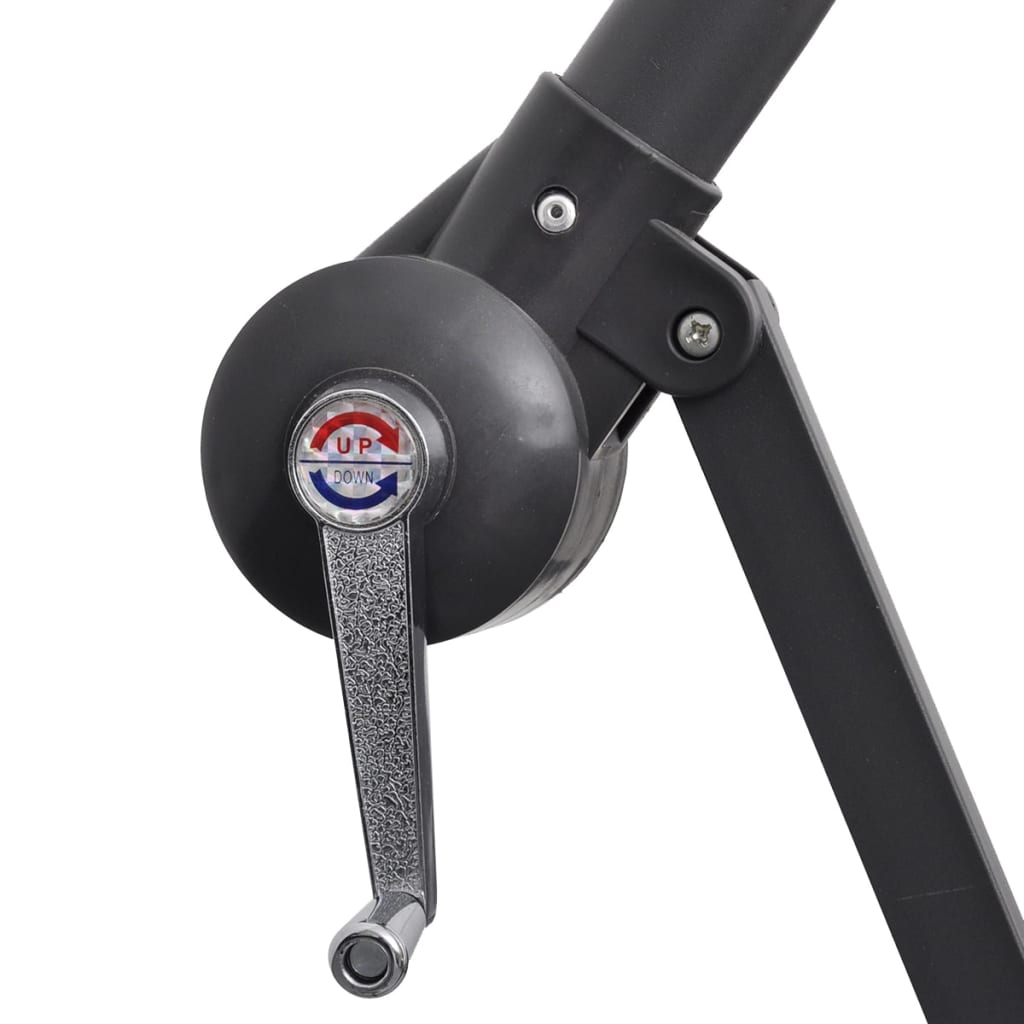 Guarda-sol de jardim cantilever 3 m azul