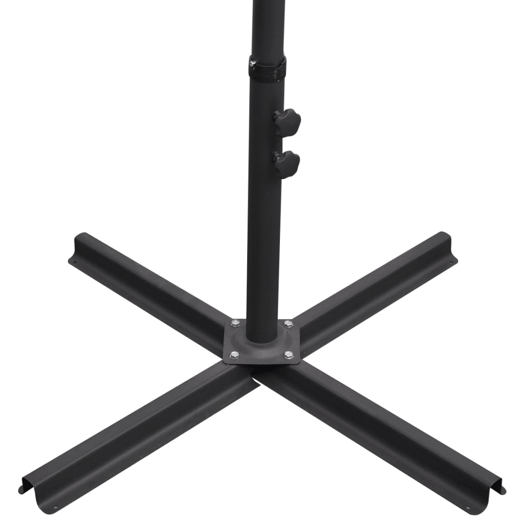 Guarda-sol de jardim cantilever 3 m azul