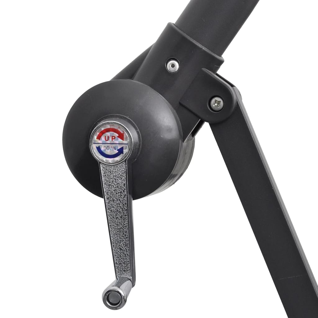 Guarda-sol de jardim cantilever 3 m branco areia