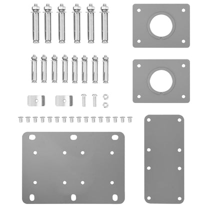 Toldo lateral retrátil 160x600 cm preto