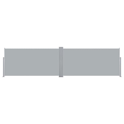 Toldo lateral retrátil, 160 x 600 cm, cinzento